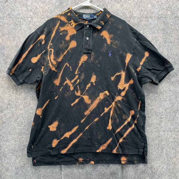 Polo Ralph Lauren Polo Shirt Men XXL Adult Black Outdoor Golfer Logo Casual Pony - Picture 1 of 13